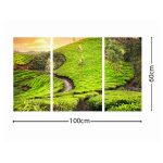 تابلو دکوراتیو منظره طبیعت 3 تکه  کد TA0904 - تصویر 3