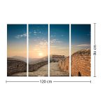 تابلو شاسی طرح منظره 4 تکه  کد TA1405 - تصویر 2