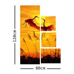 تابلو نقاشی طرح پرنده 4 تکه  کد TA3601 - تصویر 3