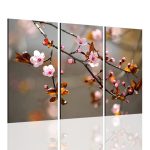 تابلو عکس طرح گل 3 تکه  کد TA1009 - تصویر 3