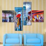 تابلو نقاشی عاشقانه 4 تکه  کد TA0310