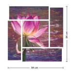 تابلو چند تکه گل  کد TA0410 - تصویر 3