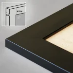 قاب عکس مشکی ساده پهن 5 سانت