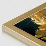 تابلو دکوری گل طلایی کد TG-1005 - تصویر 4