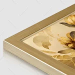 تابلو دیواری گل طلایی کد TG-1031 - تصویر 4