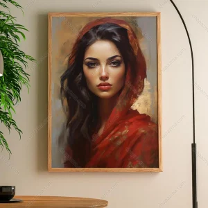 تابلو دیجیتال آرت چهره