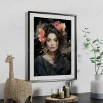 تابلو چهره مدرن دیجیتال آرت