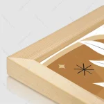 تابلو مینیمال برگ سه تکه کد BO-1028 - تصویر 4