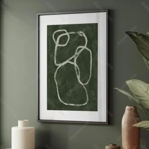 تابلو مینیمال سبز