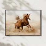 تابلو اسب دونده