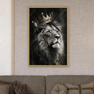 تابلو دکوراتیو طرح شیر