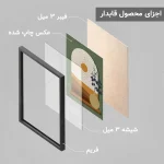 تابلو سبک بوهو دو تکه کد BO1051 - تصویر 4