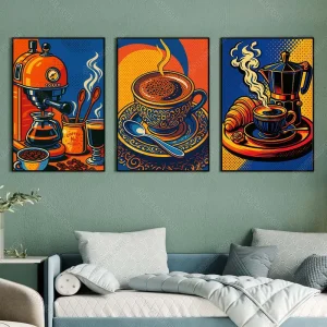 تابلو کافی شاپ سه تکه کد CP118 (9)