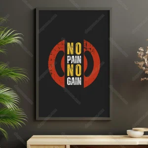 تابلو No Pain No Gain