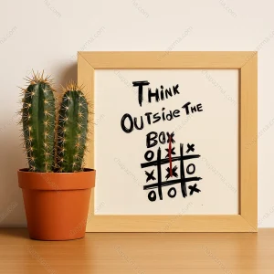 تابلو Think Outside the Box