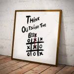 تابلو Think Outside the Box کد WK004 - تصویر 4