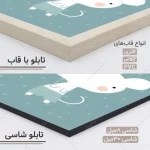 تابلو چهار تکه اتاق نوزاد کد KD619 - تصویر 4