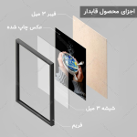 تابلو کافی شاپ طرح نقاشی شب پرستاره کد CP172 - تصویر 4