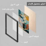 تابلو کافه طرح نقاشی کوبیسم کد CP156 - تصویر 5